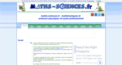 Desktop Screenshot of maths-sciences.fr