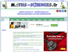 Tablet Screenshot of maths-sciences.fr